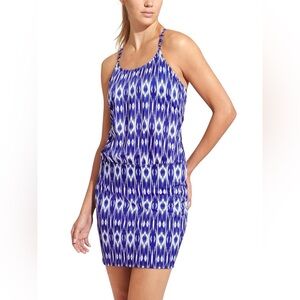 Athleta Aqualuxe Print Swim Dress